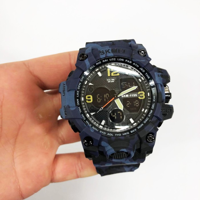 Тактичні армійські годинники водонепроникні SKMEI, Спортивні наручні годинники Протиударні ZN-43