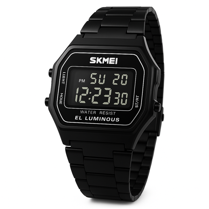 Класичний годинник скмей SKMEI 1647BK, Чоловічий наручний годинник вінтажний ретро XZ-83