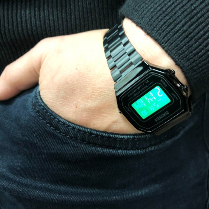 Класичний годинник скмей SKMEI 1647BK, Чоловічий наручний годинник вінтажний ретро XZ-83