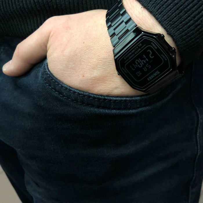 Вінтажні наручні годинники SKMEI 1647BK, Годинники old school, Годинник спортивний армійський OL-64