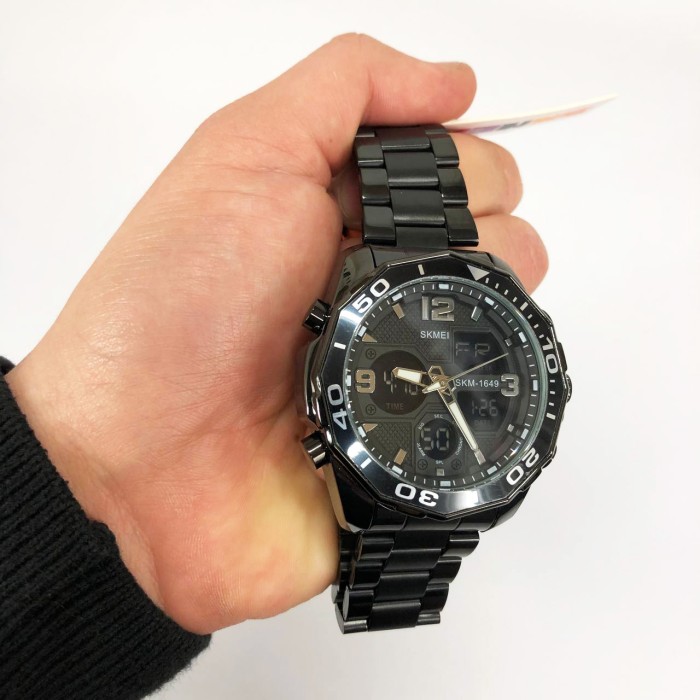 Чоловічий годинник стильний годинник для чоловіка SKMEI 1649BK Елітний наручний чоловічий RG-76
