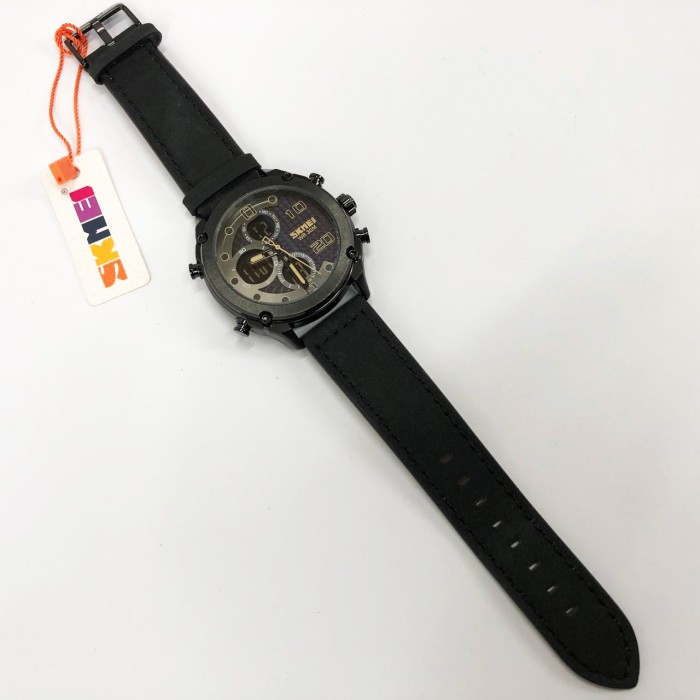 Чоловічі якісні кварцові годинники SKMEI 1975LBKBK, Оригінальні брендові годинники для чоловіка CD-40