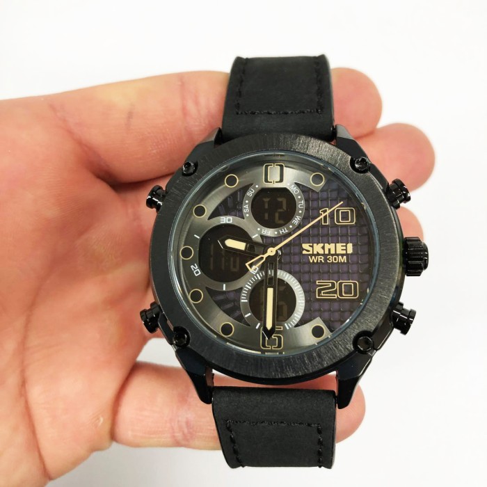 Чоловічі якісні кварцові годинники SKMEI 1975LBKBK, Оригінальні брендові годинники для чоловіка CD-40