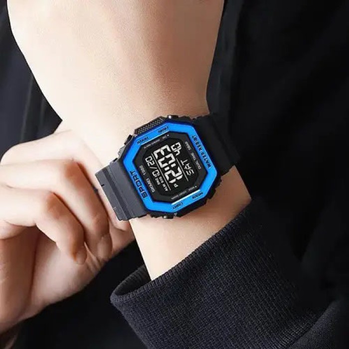 Годинник для кемпінгу з водозахистом SKMEI 1988BU, Годинник наручний електронний для хлопця SJ-46