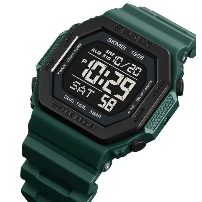 Годинник для кемпінгу та відпочинку SKMEI 1988DKGN, Брендовий чоловічий годинник Рибальський BO-50