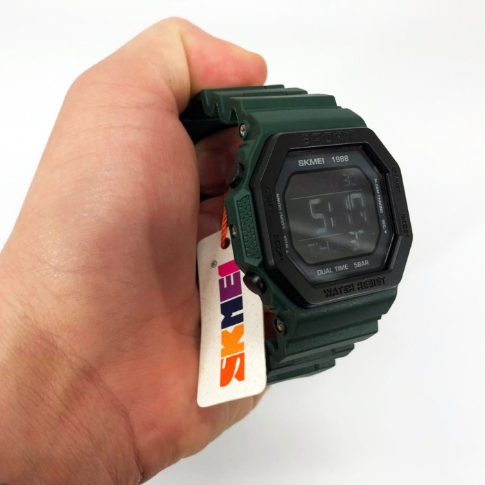 Годинник для кемпінгу та відпочинку SKMEI 1988DKGN, Брендовий чоловічий годинник Рибальський BO-50