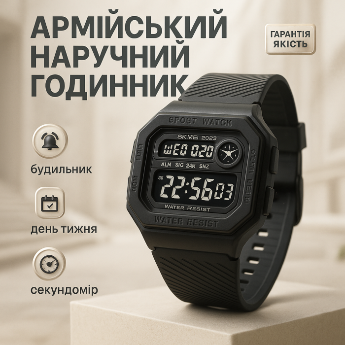 Годинник наручний чоловічий SKMEI 2022BKBK, армійський годинник протиударний, брендовий чоловічий годинник