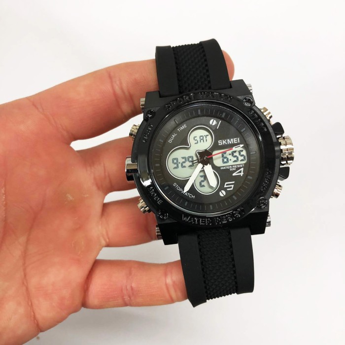 Годинники спортивні багатофункціональні SKMEI 2065BKWT, Наручні годинники для армії XM-13