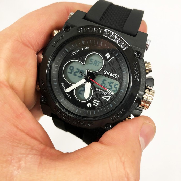 Годинники спортивні багатофункціональні SKMEI 2065BKWT, Наручні годинники для армії XM-13