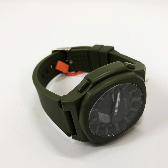 Годинники для туризму SKMEI 2091AGWT, Чоловічі круглі спортивні годинники Протиударні OR-68