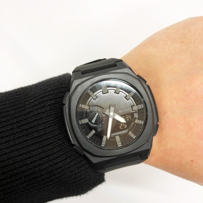 Годинники для стильного і сучасного чоловіка SKMEI 2091BKGYBK, Чоловічі наручні годинники класика RI-79