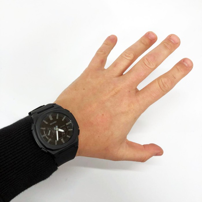 Годинники для стильного і сучасного чоловіка SKMEI 2091BKGYBK, Чоловічі наручні годинники класика RI-79