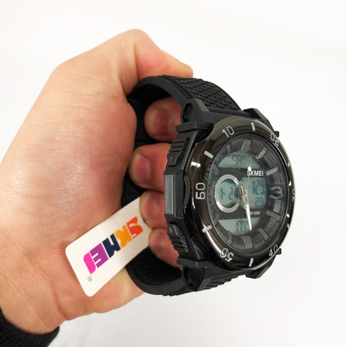 Годинник спортивний армійський SKMEI 2098BKWT, Протиударний годинник Наручний для армії SM-51