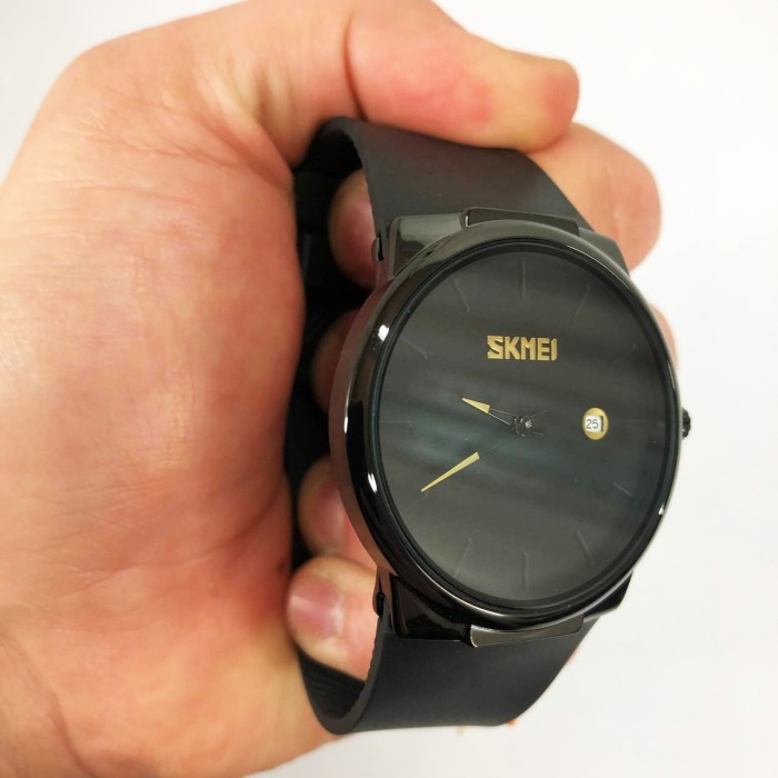 Елегантний годинник для чоловіків SKMEI 1509BK, Годинник наручний чоловічий WB-303 кварцовий каучуковий