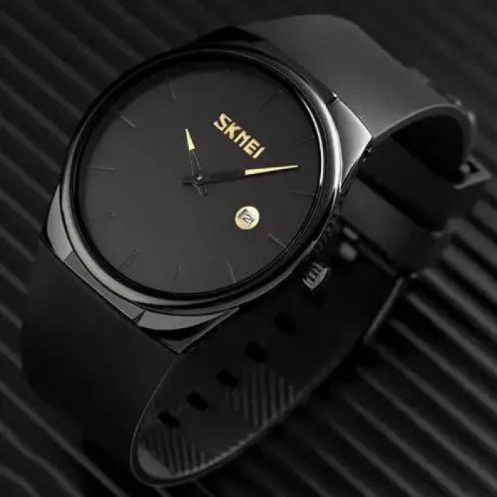 Елегантний годинник для чоловіків SKMEI 1509BK, Годинник наручний чоловічий WB-303 кварцовий каучуковий