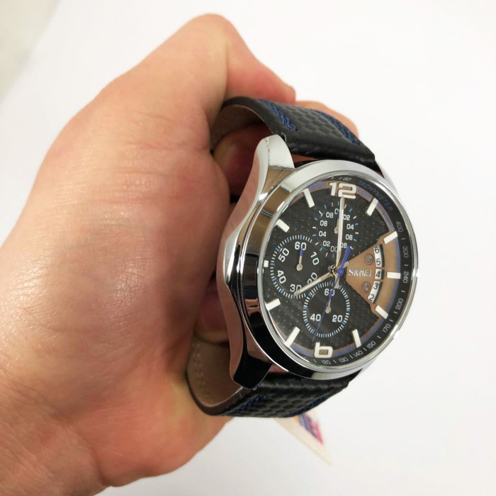 Класичні годинники на руку для чоловіків SKMEI 9106BU, Якісні чоловічі годинники OV-95