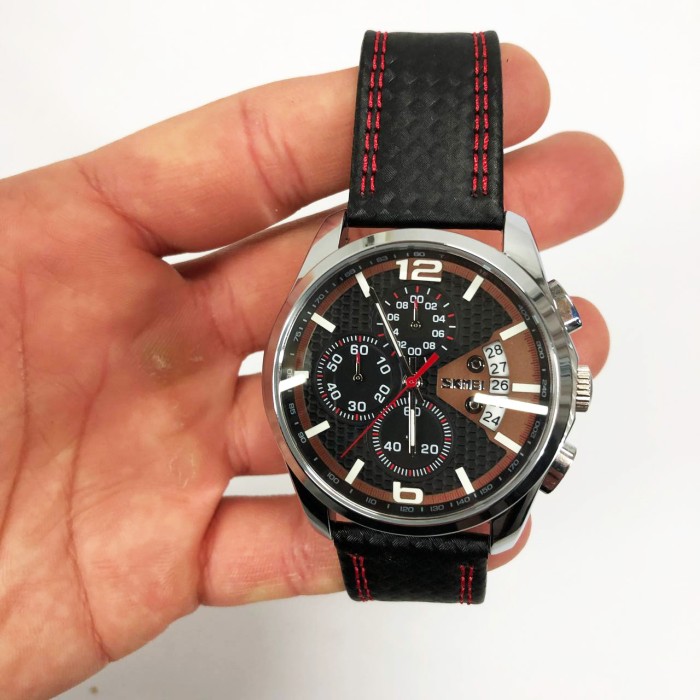 Стильні повсякденні чоловічі кварцові годинники SKMEI 9106RD, Ексклюзивні чоловічі годинники OK-37