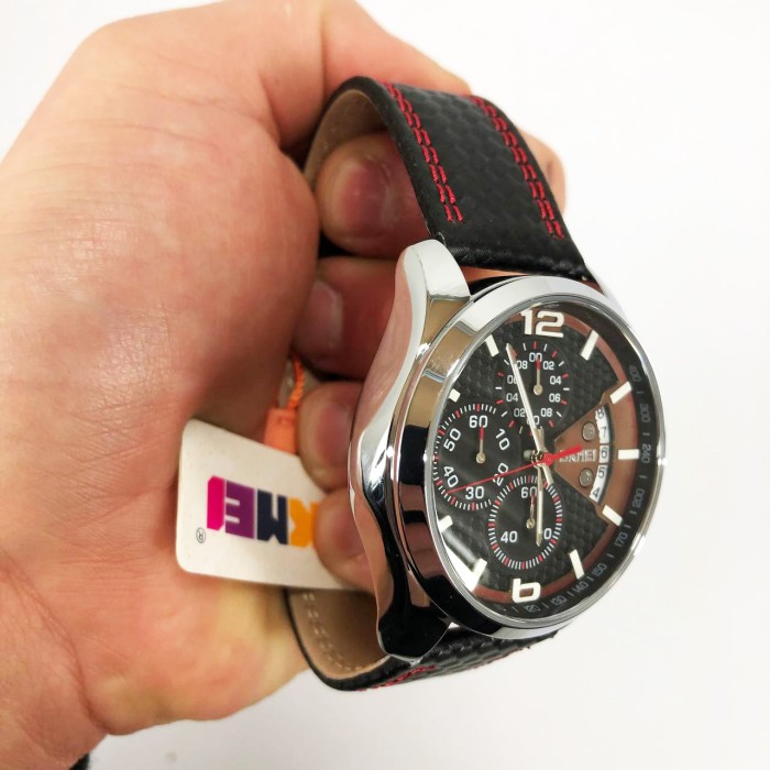 Стильні повсякденні чоловічі кварцові годинники SKMEI 9106RD, Ексклюзивні чоловічі годинники OK-37