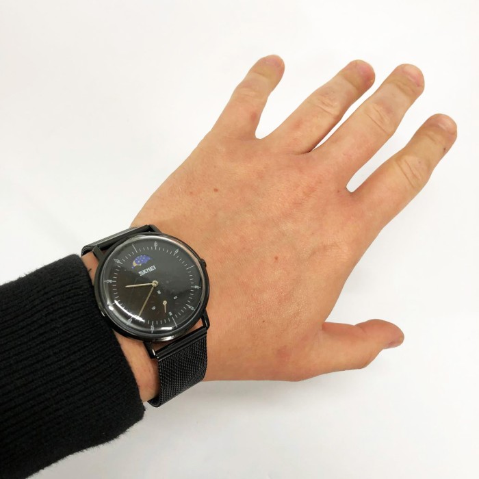 Красивий чоловічий класичний годинник SKMEI 9245BK Годинник на руку для чоловіка LY-79