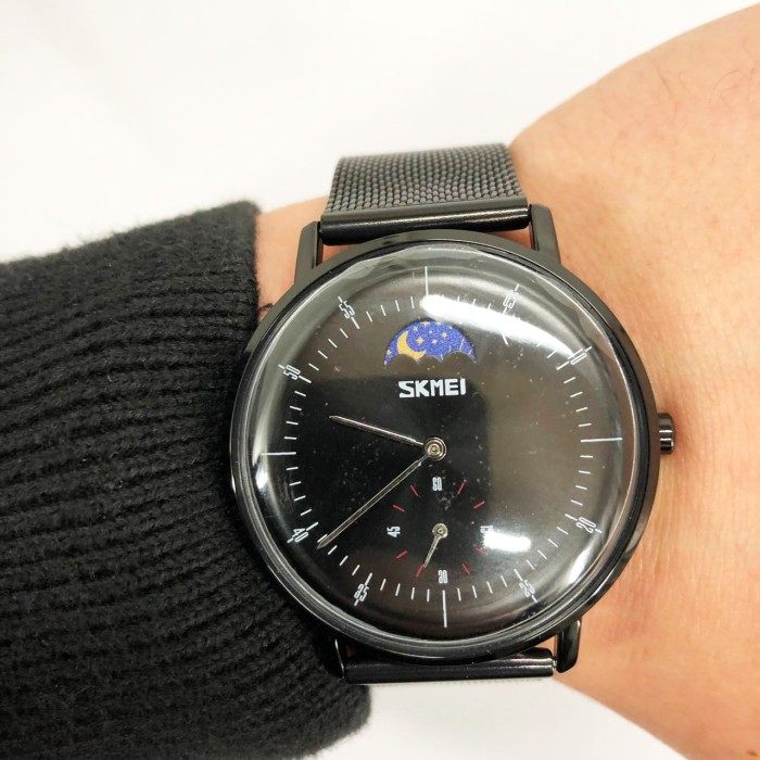 Красивий чоловічий класичний годинник SKMEI 9245BK Годинник на руку для чоловіка LY-79