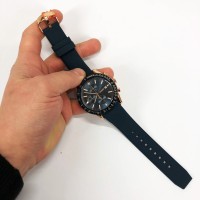 Стильні чорні чоловічі наручні годинники, Чоловічі наручні годинники незвичайні стильні TR-81