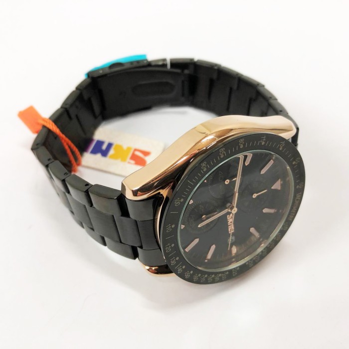 Повсякденний кварцовий наручний чоловічий годинник SKMEI 9253RGBK, Годинник чоловічий в строгому стилі PQ-92