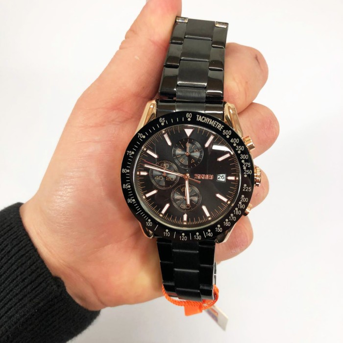 Красиві чоловічі класичні годинники SKMEI 9253RGBK, Класичні кварцові чоловічі наручні годинники YJ-52