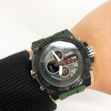 Електронні наручні годинники чоловічі тактичні SKMEI 2065BKWT, Стильні армійські годинники TY-16