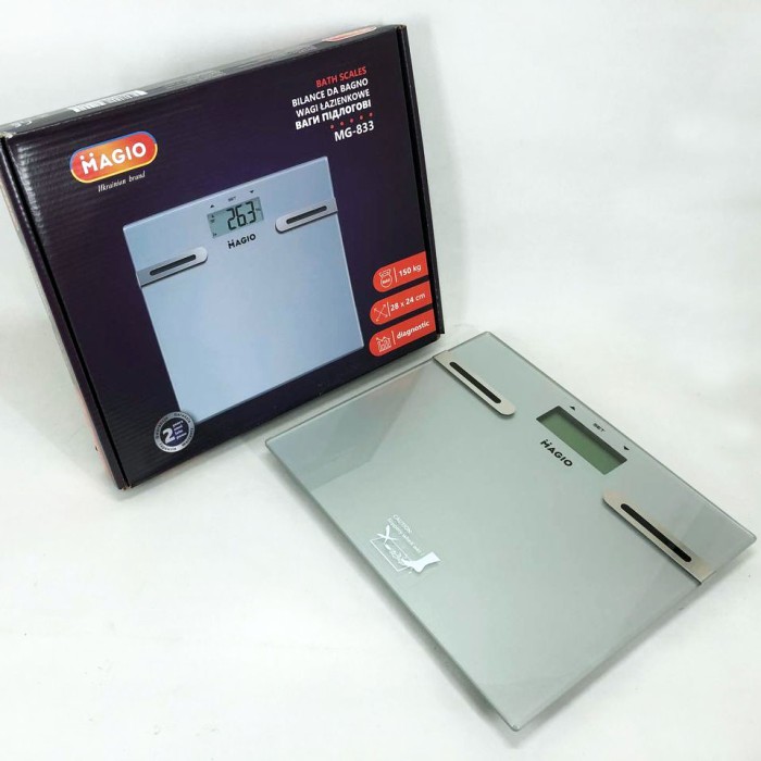 Побутові електронні ваги MAGIO MG-833, Ваги електронні підлогові для визначення маси тіла MP-77