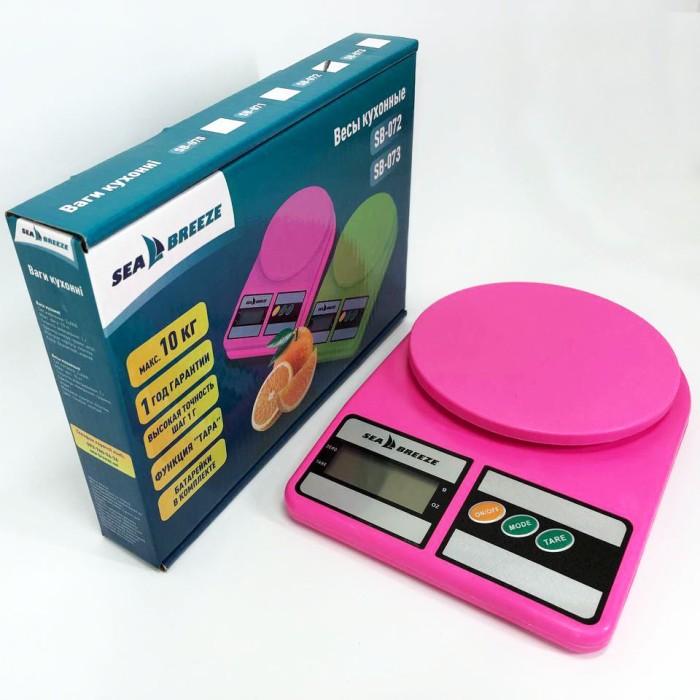 Кухонні ваги для зважування на батарейках SeaBreeze SB-072, Кухонні ваги професійні EU-47