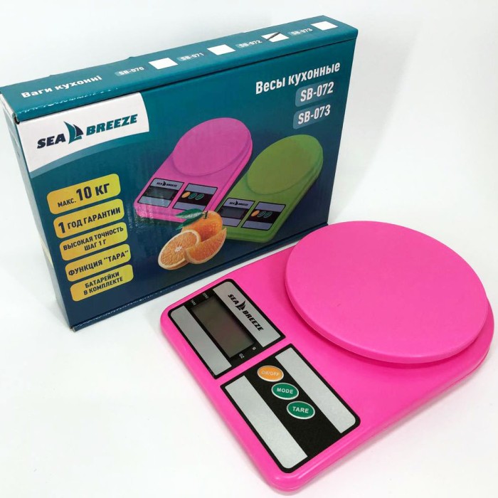 Кухонні ваги для зважування на батарейках SeaBreeze SB-072, Кухонні ваги професійні EU-47