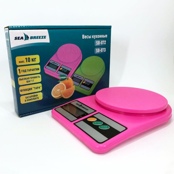 Кухонні ваги для зважування на батарейках SeaBreeze SB-072, Кухонні ваги професійні EU-47