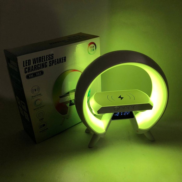 Нічник багато кольорів з бездротовою зарядкою G-Lite, Нічник світильник павербанк MJ-98