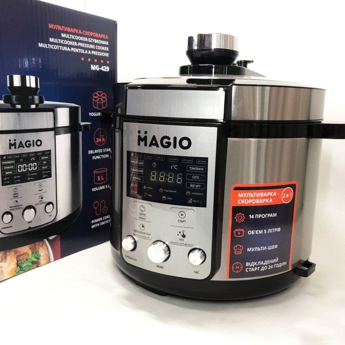 Мультиварки 5 літрів, Мультиварка 5 л, Мультиварки скороварки з функцією мультиповар TJ-21