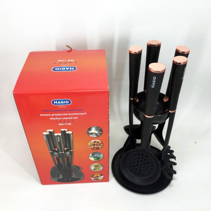 Предмети кухонного начиння, Набір кухонний лопатка, Хороший кухонний набір на підставці FS-50