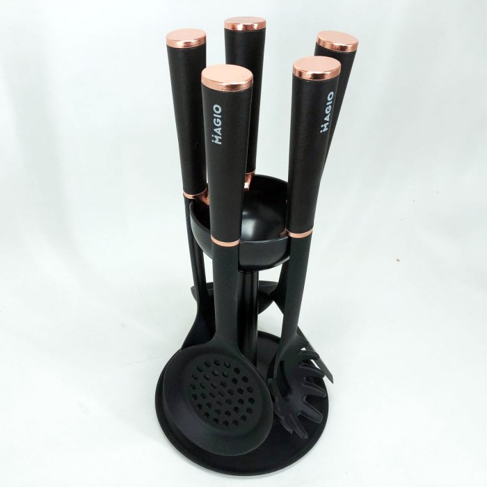 Силіконові кухонні приналежності для готування MAGIO MG-1140, Кухонне приладдя з тефлоновим покриттям IO-54