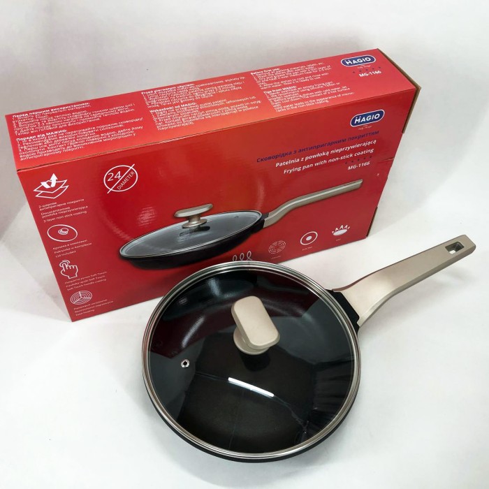 Сковорода надовго, Оригінальна сковорода з антипригарним покриттям Кована алюмінієва VJ-81