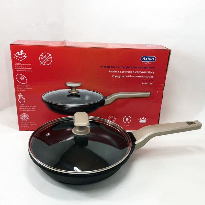 Сковорода надовго, Оригінальна сковорода з антипригарним покриттям Кована алюмінієва VJ-81