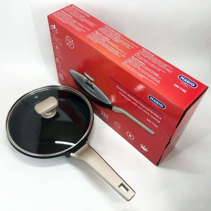 Сковорода для індукційних варильних панелей Magio, Сковорода антипригарна індукційна XB-22