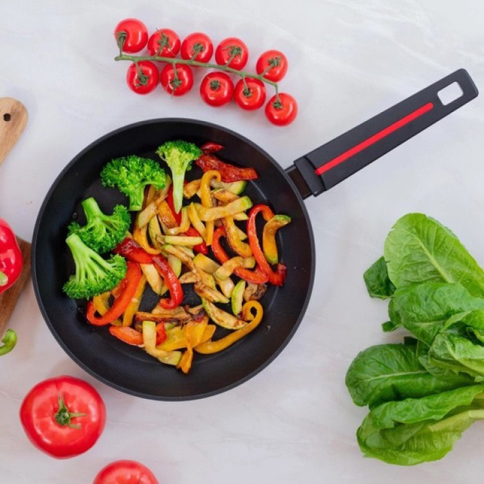 Глибока сковорода для кухні Magio MG-1174 24 см, Зручна у використанні сковорода для варіння AQ-93