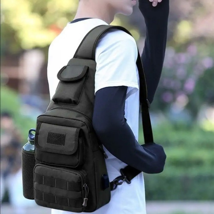 Чоловіча міська сумка крос-боді, Чоловіча ділова сумка крос-боді стильна слінг IC-62