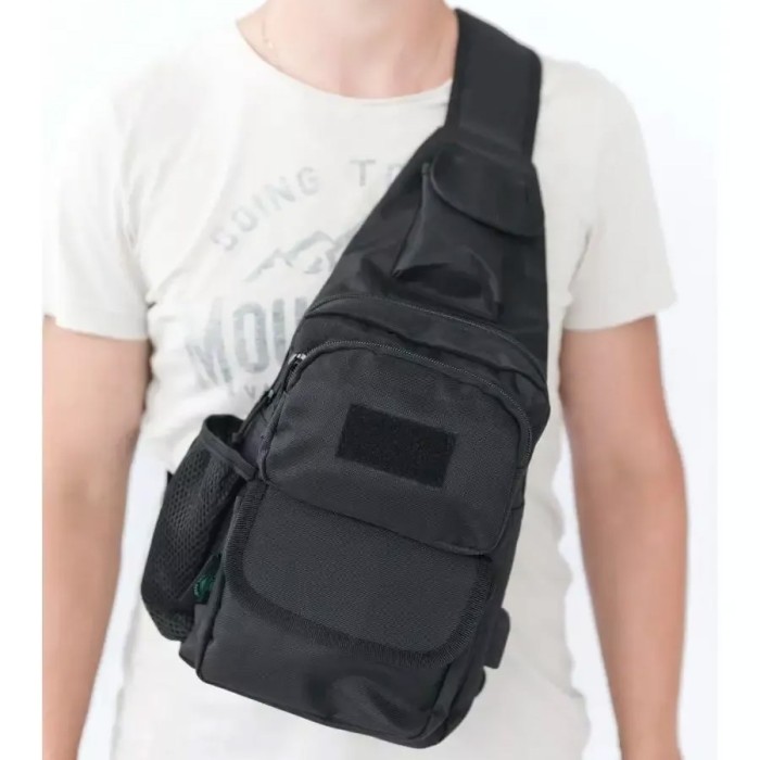 Сумка через плече військова, Чоловіча сумка кроссбоді, Чоловіча сумка рюкзак слінг, GL-385 Тактичний месенджер