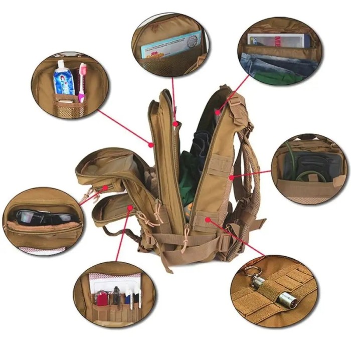 Рюкзак тактичний для ЗСУ, Тактичний поясний рюкзак для походів подорожей зручний OA-10