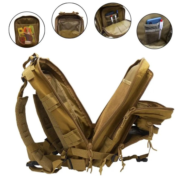 Рюкзак туристичний армійський, Військова спортивна сумка, Рюкзак тактичний для солдата ЗСУ FK-92