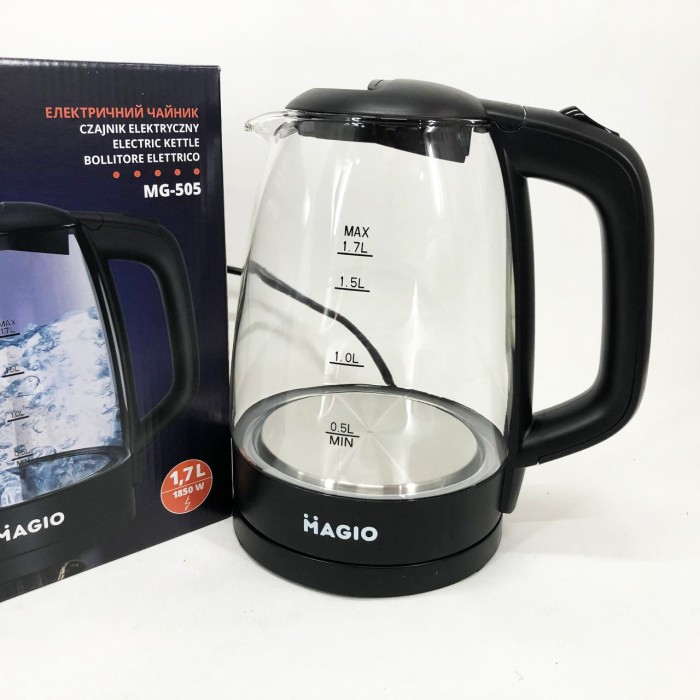 Скляний електрочайник з вбудованим підсвічуванням, Електрочайник для кухні з підсвічуванням HT-94