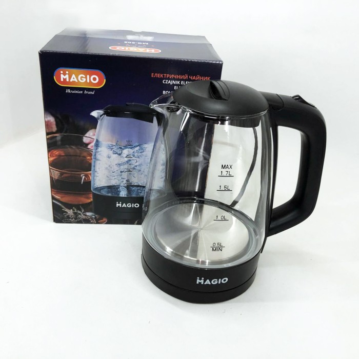 Скляний електрочайник з вбудованим підсвічуванням, Електрочайник для кухні з підсвічуванням HT-94