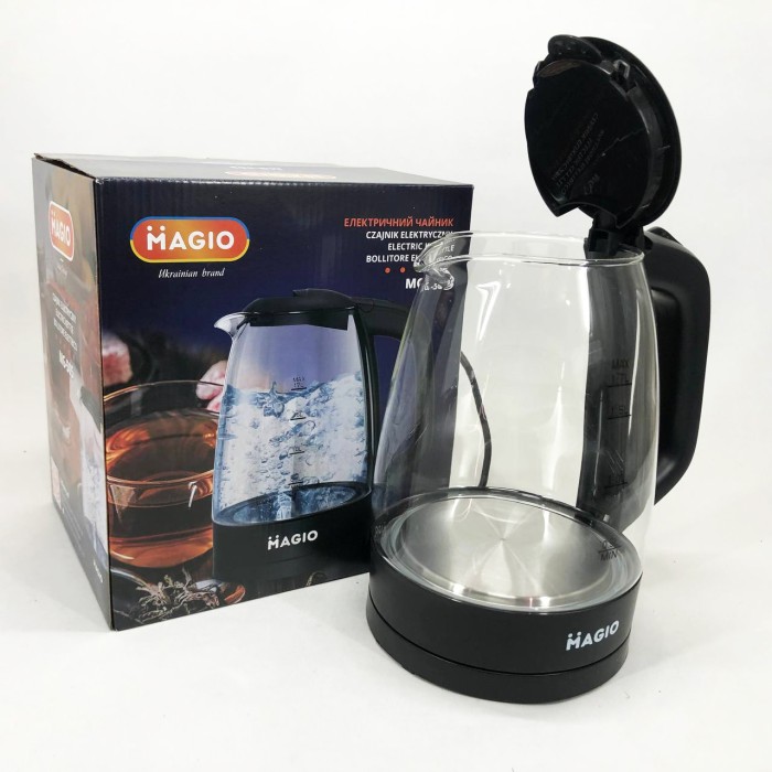 Скляний електрочайник з вбудованим підсвічуванням, Електрочайник для кухні з підсвічуванням HT-94