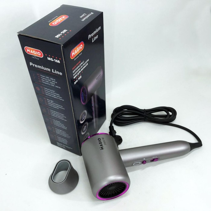 Фен для волосся з дифузором MAGIO MG-168 2400 Вт, Зручний фен для домашнього використання AN-68