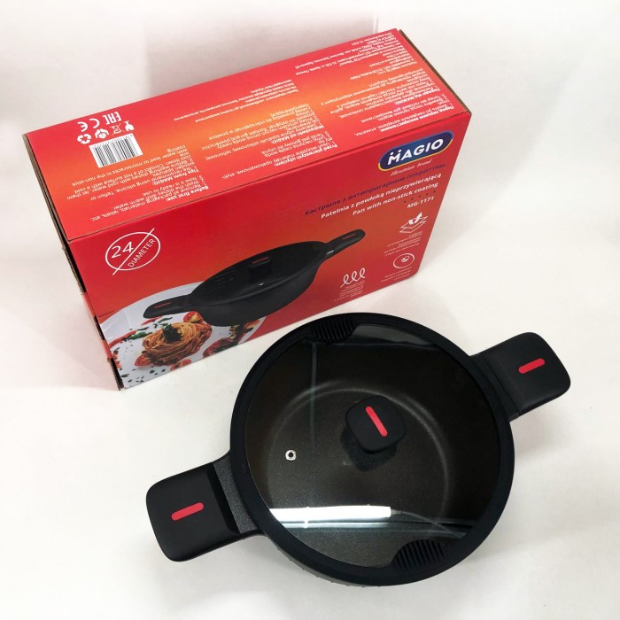 Каструля Magio MG-1171 Лита антипригарна 5л 24 см PR-75