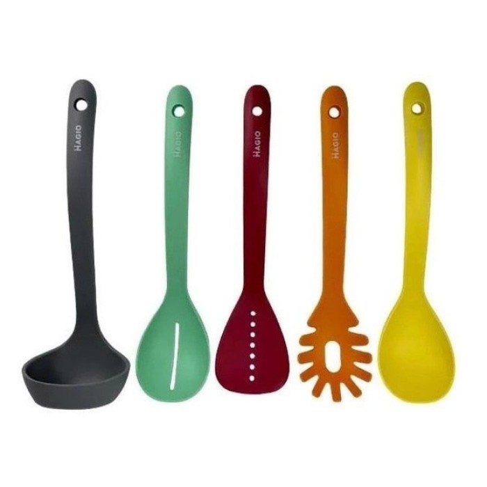 Кухонний набір силіконовий Magio, Підставка під кухонні аксесуари силікон, Набір кухонного інвентарю JY-62